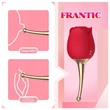 Kép 13/16 - Boss Series - Flirting Partner - 10 funkciós csiklóizgató rózsa-vibrátor és masszírozó (USB) - piros
