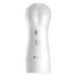 Kép 1/13 - B-Series Fox - Vibrating and Flashing Masturbation Cup USB 7+7 Function / Talk Mode - multifunkciós, interaktív, élethű vibrációs maszturbátor (USB) - fehér