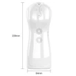 Kép 10/13 - B-Series Fox - Vibrating and Flashing Masturbation Cup USB 7+7 Function / Talk Mode - multifunkciós, interaktív, élethű vibrációs maszturbátor (USB) - fehér