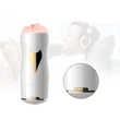 Kép 5/18 - B-Series Fox - Masturbator White - multifunkciós, interaktív, élethű vibrációs maszturbátor dupla végződéssel (USB) - fehér