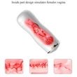 Kép 14/18 - B-Series Fox - Masturbator White - multifunkciós, interaktív, élethű vibrációs maszturbátor dupla végződéssel (USB) - fehér