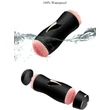 Kép 3/19 - B-Series Fox - Masturbator Black - multifunkciós, interaktív, élethű vibrációs maszturbátor dupla végződéssel (USB) - fekete