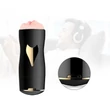 Kép 6/19 - B-Series Fox - Masturbator Black - multifunkciós, interaktív, élethű vibrációs maszturbátor dupla végződéssel (USB) - fekete