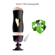 Kép 9/19 - B-Series Fox - Masturbator Black - multifunkciós, interaktív, élethű vibrációs maszturbátor dupla végződéssel (USB) - fekete