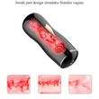 Kép 18/19 - B-Series Fox - Masturbator Black - multifunkciós, interaktív, élethű vibrációs maszturbátor dupla végződéssel (USB) - fekete