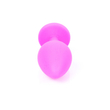 Boss Series - Heavy Fun - világoskék gyémántos,  közepes, szilikon análdugó (pink)