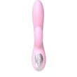 Kép 1/6 - Boss Series - Joker - melegítő és masszázs funkciós nyuszis csiklóizgató és G-pont vibrátor (USB) - pink