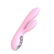 Kép 3/6 - Boss Series - Joker - melegítő és masszázs funkciós nyuszis csiklóizgató és G-pont vibrátor (USB) - pink