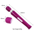 Kép 10/15 - Boss Series - Magic Massager Wand - 10 funkciós szilikon masszírozó vibrátor (USB) - pink