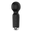 Kép 1/11 - Boss Series - Mini Massager - 20 funkciós szilikon mini masszírozó vibrátor (USB) - fekete