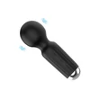 Kép 4/11 - Boss Series - Mini Massager - 20 funkciós szilikon mini masszírozó vibrátor (USB) - fekete