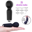 Kép 7/11 - Boss Series - Mini Massager - 20 funkciós szilikon mini masszírozó vibrátor (USB) - fekete