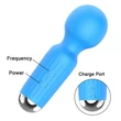 Kép 8/11 - Boss Series - Mini Massager - 20 funkciós szilikon mini masszírozó vibrátor (USB) - fekete