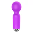 Kép 6/11 - Boss Series - Mini Massager - 20 funkciós szilikon mini masszírozó vibrátor (USB) - lila