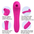 Kép 6/10 - Boss Series - Sucking Massager - 10 funkciós, szilikon csiklóizgató vibrátor és masszírozó (USB) - piros