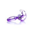 Kép 5/8 - Boss Series - Vibro Cockring - vibrációs péniszgyűrű nyuszis csiklóizgatóval (lila)