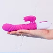 Kép 3/8 - Boss Series - Fox - melegítő funkciós,  nyelves csiklóizgató és G-pont vibrátor (USB) - pink