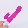 Kép 4/8 - Boss Series - Fox - melegítő funkciós,  nyelves csiklóizgató és G-pont vibrátor (USB) - pink
