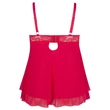 Kép 9/9 - Cottelli Collection - Curves - csipke babydoll (XXXL) - piros