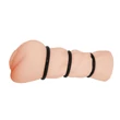 Kép 4/8 - Crazy Bull - Pocket Pussy 3D - élethű, bordázott, vagina maszturbátor 3 gyűrűvel (natúr)