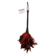 Kép 2/4 - FFS - Frisky Feather Duster - madártollas csiklandozó (fekete/vörös)
