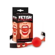Kép 3/4 - Fetish Dreams - Silicone Ball Gag - szilikon szájpecek (piros)