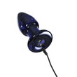 Pipedream - Icicles No 85 - exkluzív, wireless, vibrációs, üveg anál vibrátor (kék)