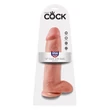 Kép 3/6 - Pipdream - King Cock -  12&quot; Cock with Balls - élethű, rögzíthető, herés dildó (natúr)