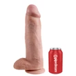 Kép 4/6 - Pipdream - King Cock -  12&quot; Cock with Balls - élethű, rögzíthető, herés dildó (natúr)