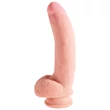 Kép 1/9 - Pipdream - King Cock Plus - 10&quot; Triple Density Cock with Balls - élethű, felcsatolható, herés dildó (natúr)