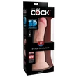 Kép 3/8 - Pipdream - King Cock Plus - 8&quot; Triple Density Cock - élethű, felcsatolható dildó (natúr)