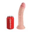 Kép 7/8 - Pipdream - King Cock Plus - 8&quot; Triple Density Cock - élethű, felcsatolható dildó (natúr)