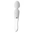 Kép 7/12 - Liaison - Glass Vibrator 1 - 10 funkciós, LED-es, szilikon masszírozó és üveg vibrátor duó (USB) - fehér