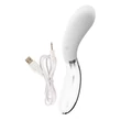 Kép 4/12 - Liaison - Glass Vibrator 2 - 10 funkciós, LED-es, szilikon masszírozó és üveg vibrátor duó (USB) - fehér