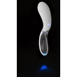 Kép 10/12 - Liaison - Glass Vibrator 2 - 10 funkciós, LED-es, szilikon masszírozó és üveg vibrátor duó (USB) - fehér