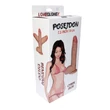 Kép 6/13 - Boss Series - LoveCloneX - Posejdon 7,5&quot; - rugalmas, élethű, rögzíthető, herés dildó (natúr)