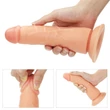 Kép 8/21 - Lovetoy - Ingen - Easy Strapon Set 7.5'' - wired, felcsatolható, élethű vibrátor hámmal (natúr)
