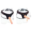 Kép 19/21 - Lovetoy - Ingen - Easy Strapon Set 7.5'' - wired, felcsatolható, élethű vibrátor hámmal (natúr)