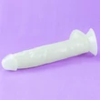 Kép 9/19 - Lovetoy - Lumino Play - Glow in the Dark - rögzíthető, foszforeszlákó, élethű dildó (áttetsző)