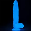Kép 12/19 - Lovetoy - Lumino Play - Glow in the Dark - rögzíthető, foszforeszlákó, élethű dildó (áttetsző)