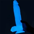 Kép 14/19 - Lovetoy - Lumino Play - Glow in the Dark - rögzíthető, foszforeszlákó, élethű dildó (áttetsző)