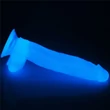 Kép 15/19 - Lovetoy - Lumino Play - Glow in the Dark - rögzíthető, foszforeszlákó, élethű dildó (áttetsző)