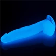 Kép 17/19 - Lovetoy - Lumino Play - Glow in the Dark - rögzíthető, foszforeszlákó, élethű dildó (áttetsző)