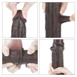 Kép 10/19 - Lovetoy - 9,5&quot; Sliding-Skin Dual Layer Dong - rögzíthető, herés, élethű dildó (24cm) - barna