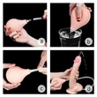 Kép 8/20 - Lovetoy - 11&quot; Squirt Extreme - spriccelő, élethű, rögzíthető, herés dildó (natúr)