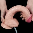 Kép 14/20 - Lovetoy - 11&quot; Squirt Extreme - spriccelő, élethű, rögzíthető, herés dildó (natúr)