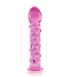 Kép 1/4 - Lovetoy - 7&quot; Glass Romance - temperálható, gyöngyös üvegdildó (17,8) - pink