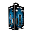 Debra - Mr Play - Vibrating Anal Plug with Remote Control - 12 funkciós, wireless, vibrációs, vibrációs análdugó (USB) - fekete