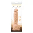 Kép 3/3 - NS Novelties - Vibrating Colours 5&quot; - rögzíthető, élethű, herés vibrátor (natúr)
