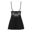 Kép 3/8 - Obsessive - 810-BAB-1 - csipke babydoll és tanga szett (S/M) - fekete
